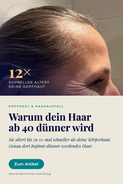 Haarausfall bei Frauen und die Kopfhaut — Pin zum Merken für später